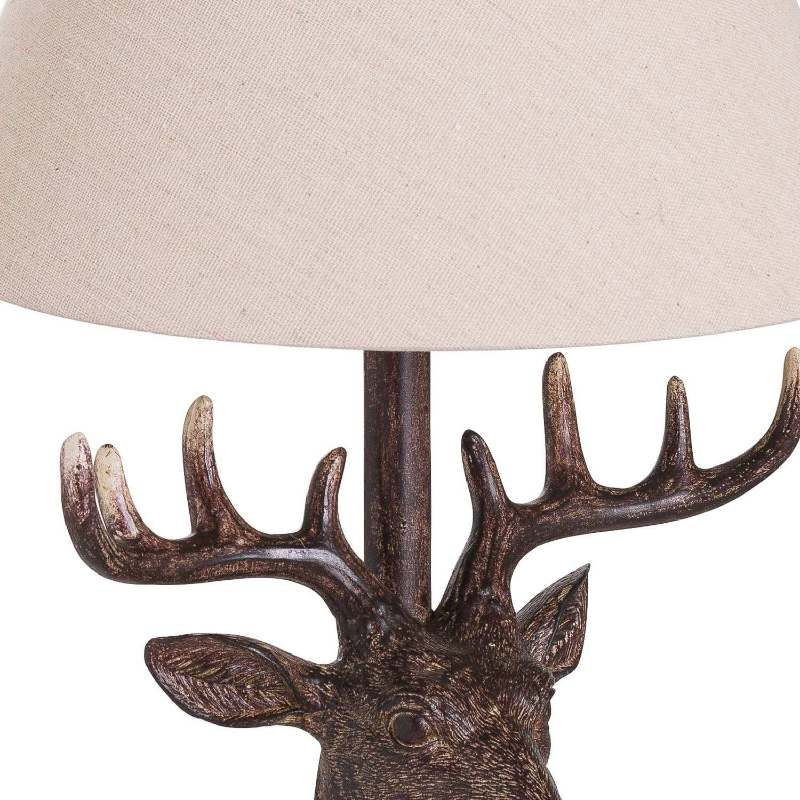 Stag Head Table Lamp