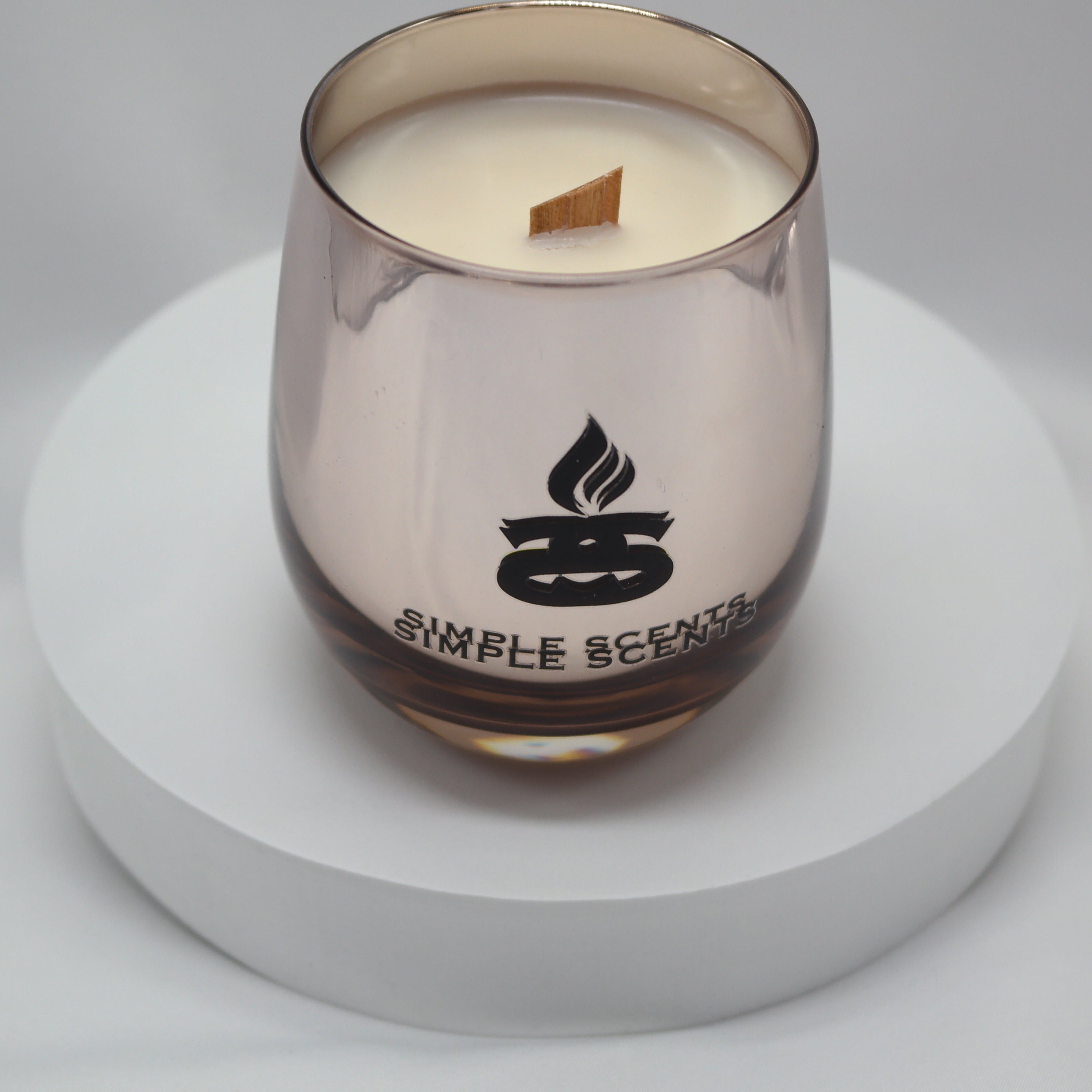 Eclipse - Simple Scents Luxe Rosé Noir Wooden Wick Soy Candle