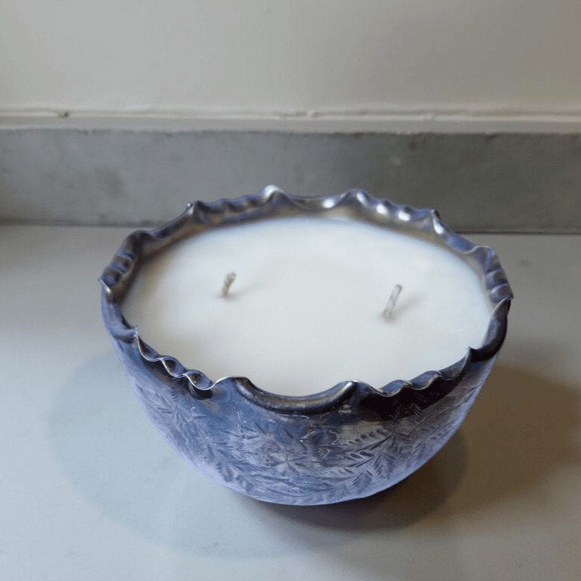 Repurposed Vintage Pot Candle