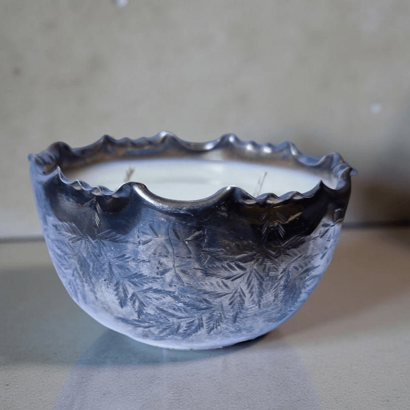 Repurposed Vintage Pot Candle